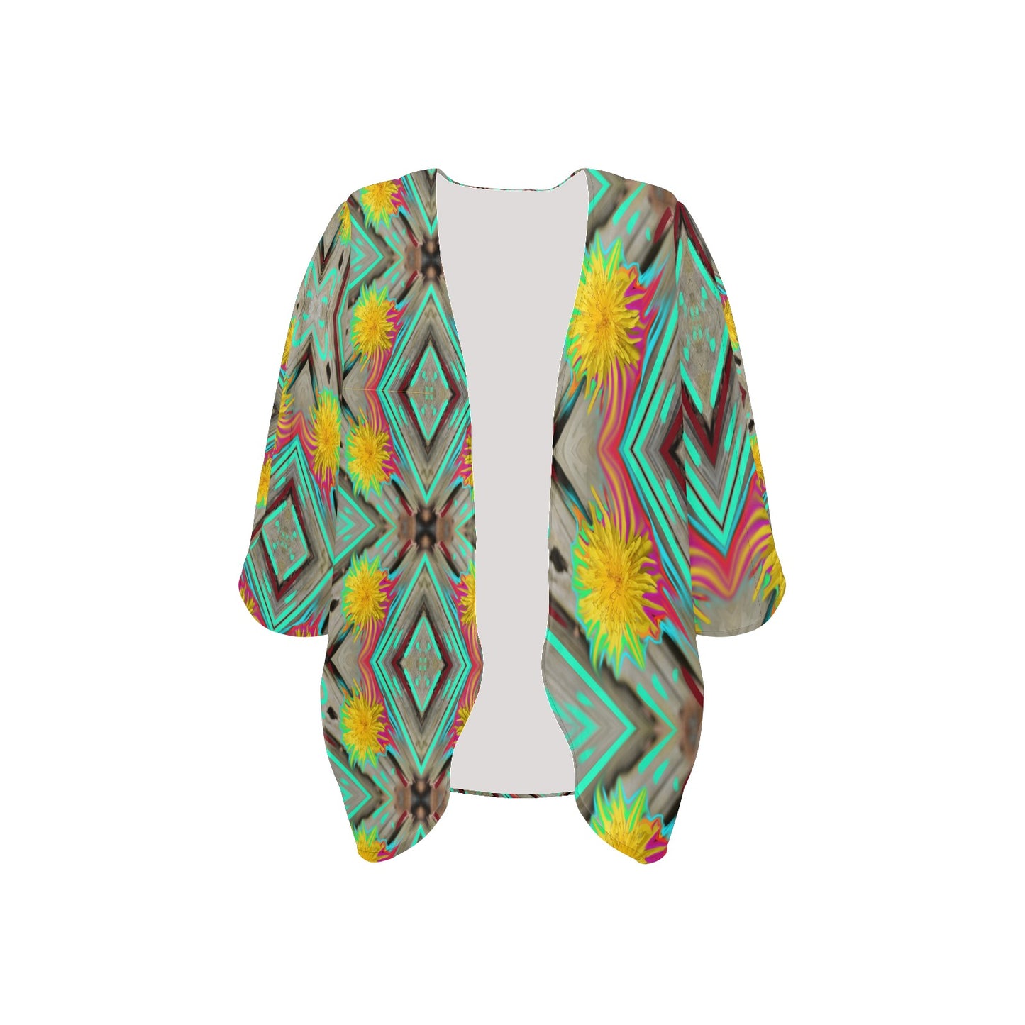 Chiffon-Überwurf im Kimono-Stil für Damen
