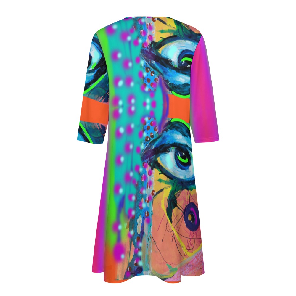 Abstraktes Kunstkleid