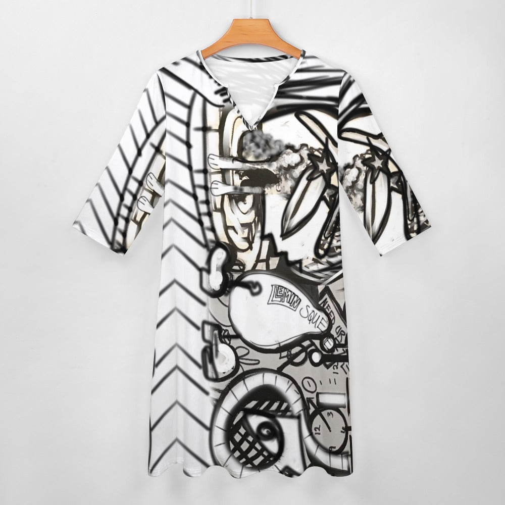 Abstraktes Kunstkleid