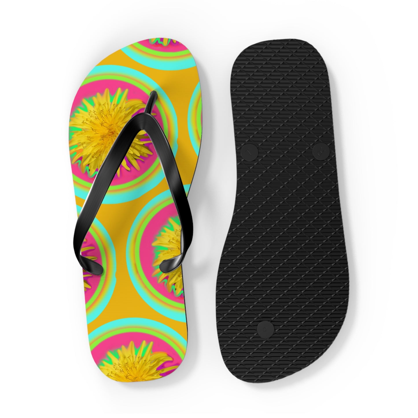 Vibrant Floral Flip Flops for Summer Fun