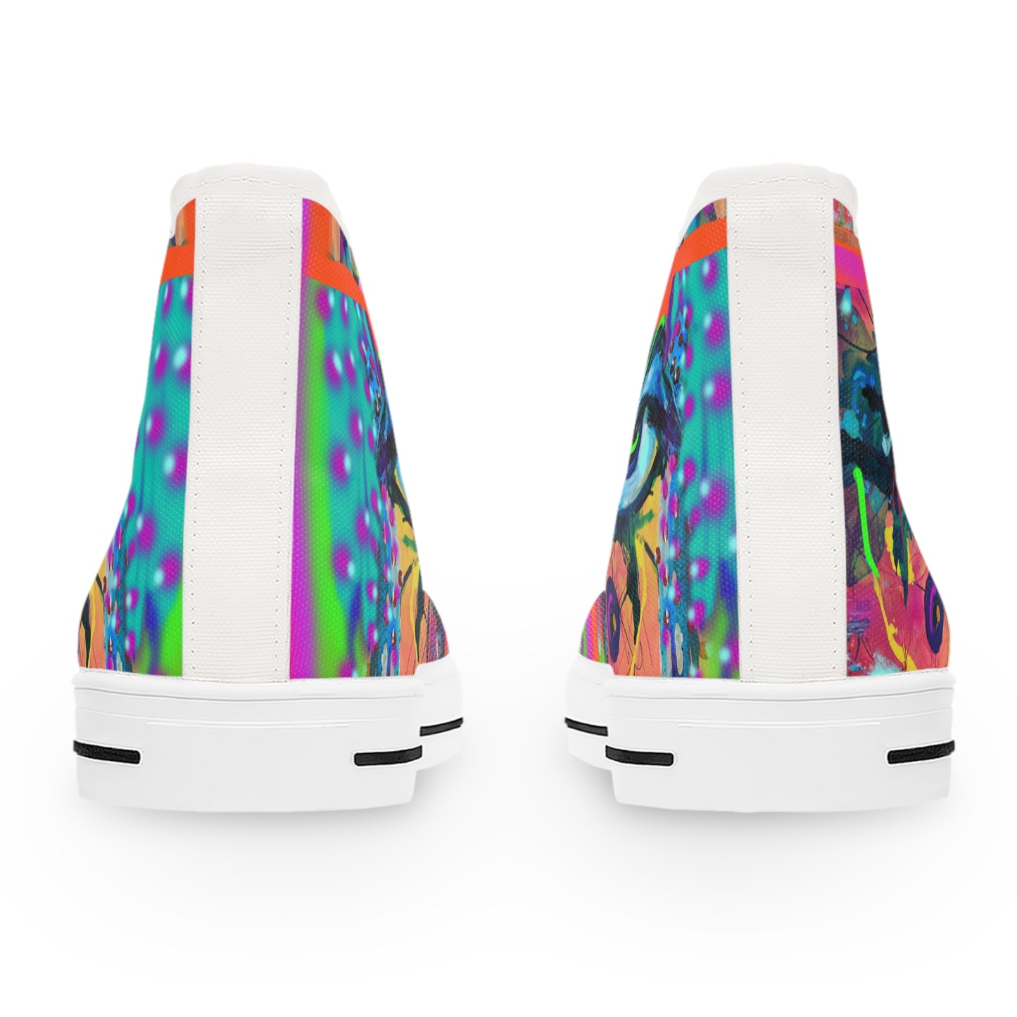 Sneakers, Abstract Eye Funky Art Design