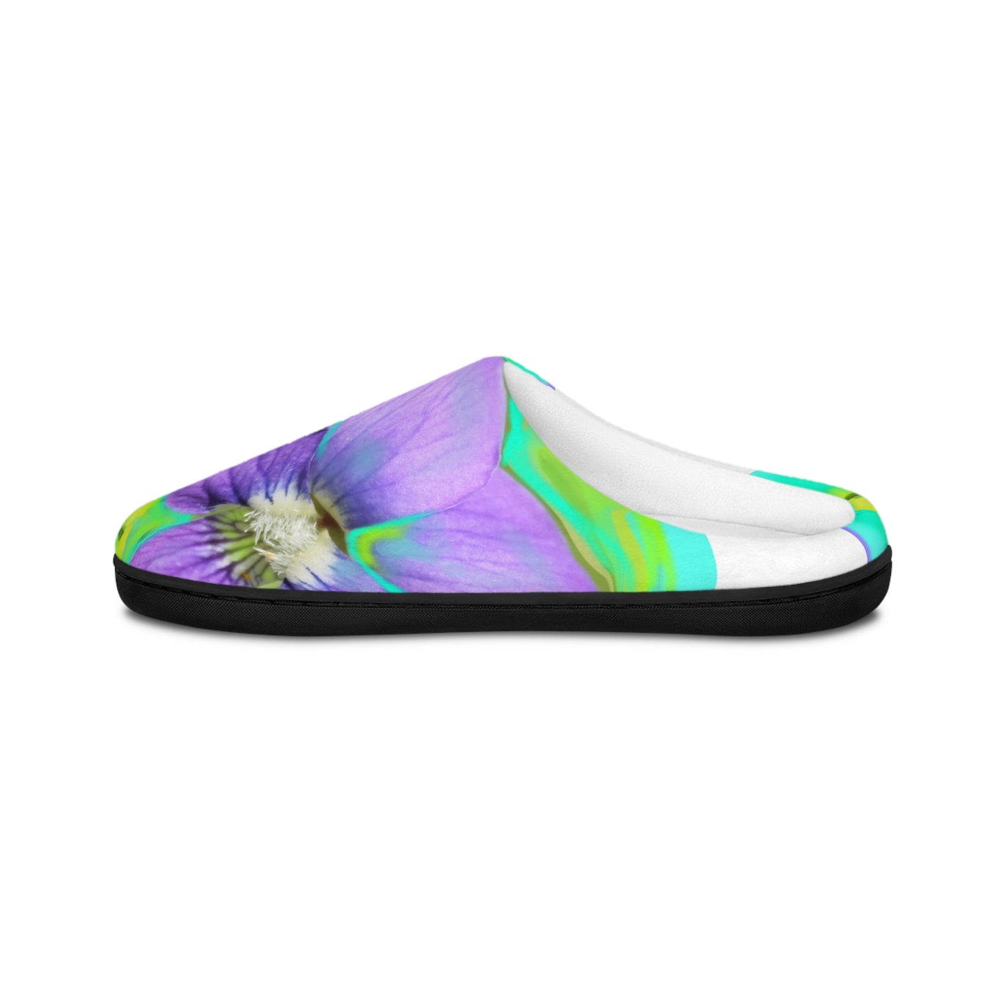 Men's Indoor Slippers with Vibrant Floral Design - Cozy Comfort for Relaxing Days