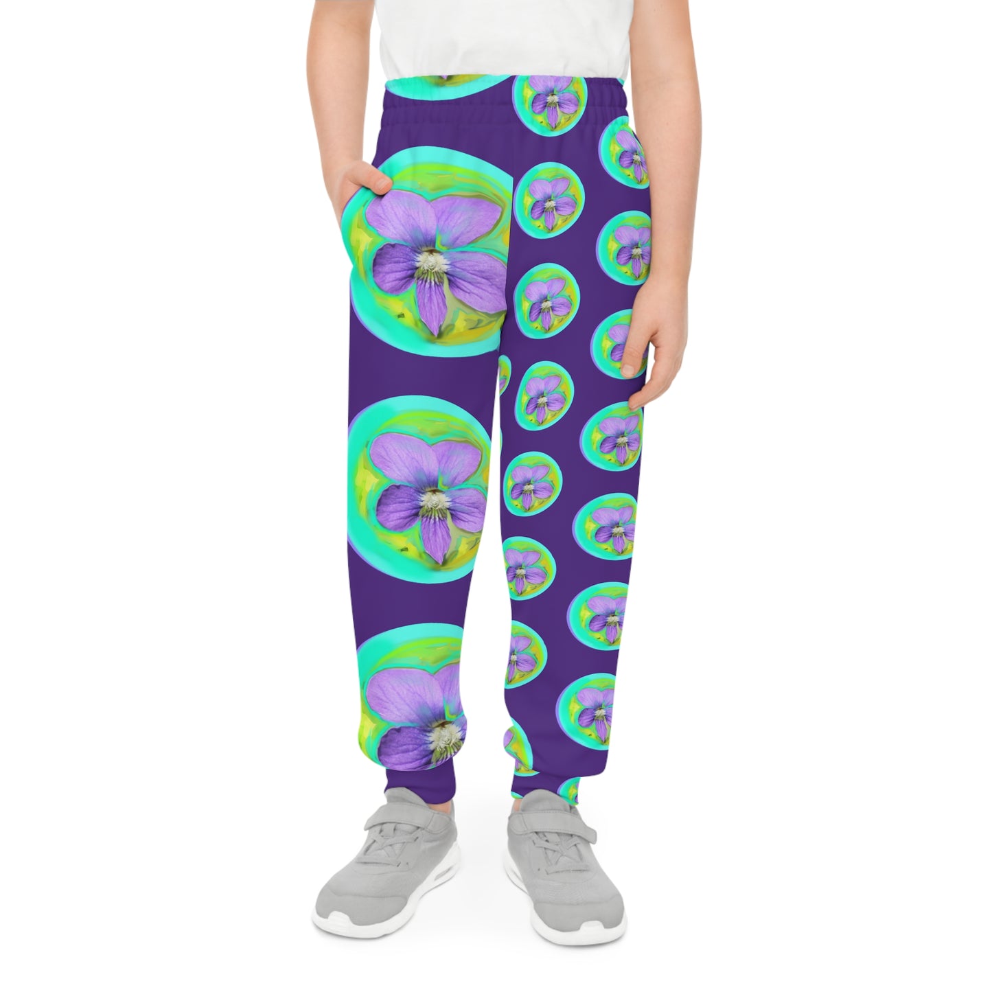 Vibrant Floral Youth Joggers - Perfect for Playtime and Celebrations