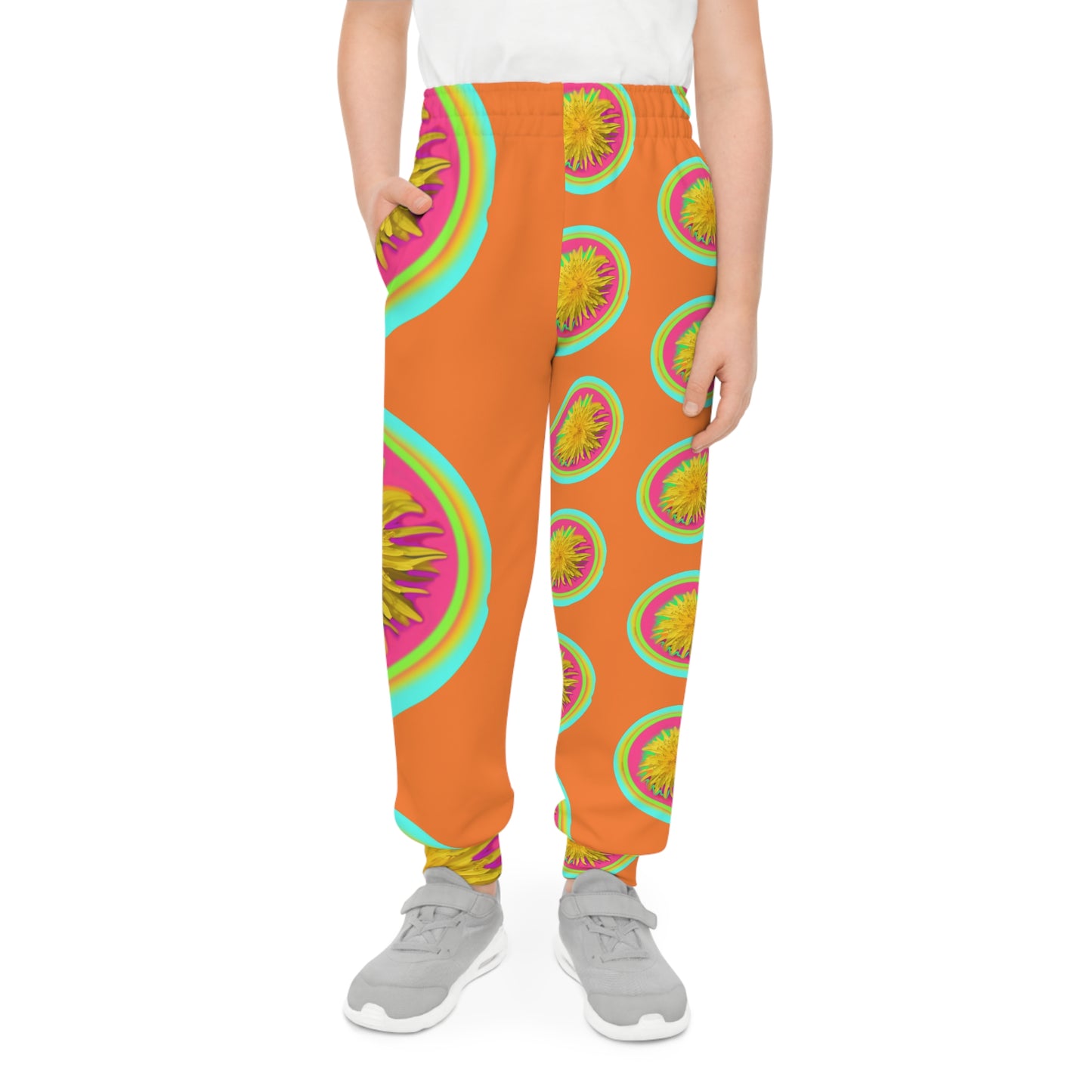 Vibrant Floral Youth Joggers - Stylish Comfort for Active Kids