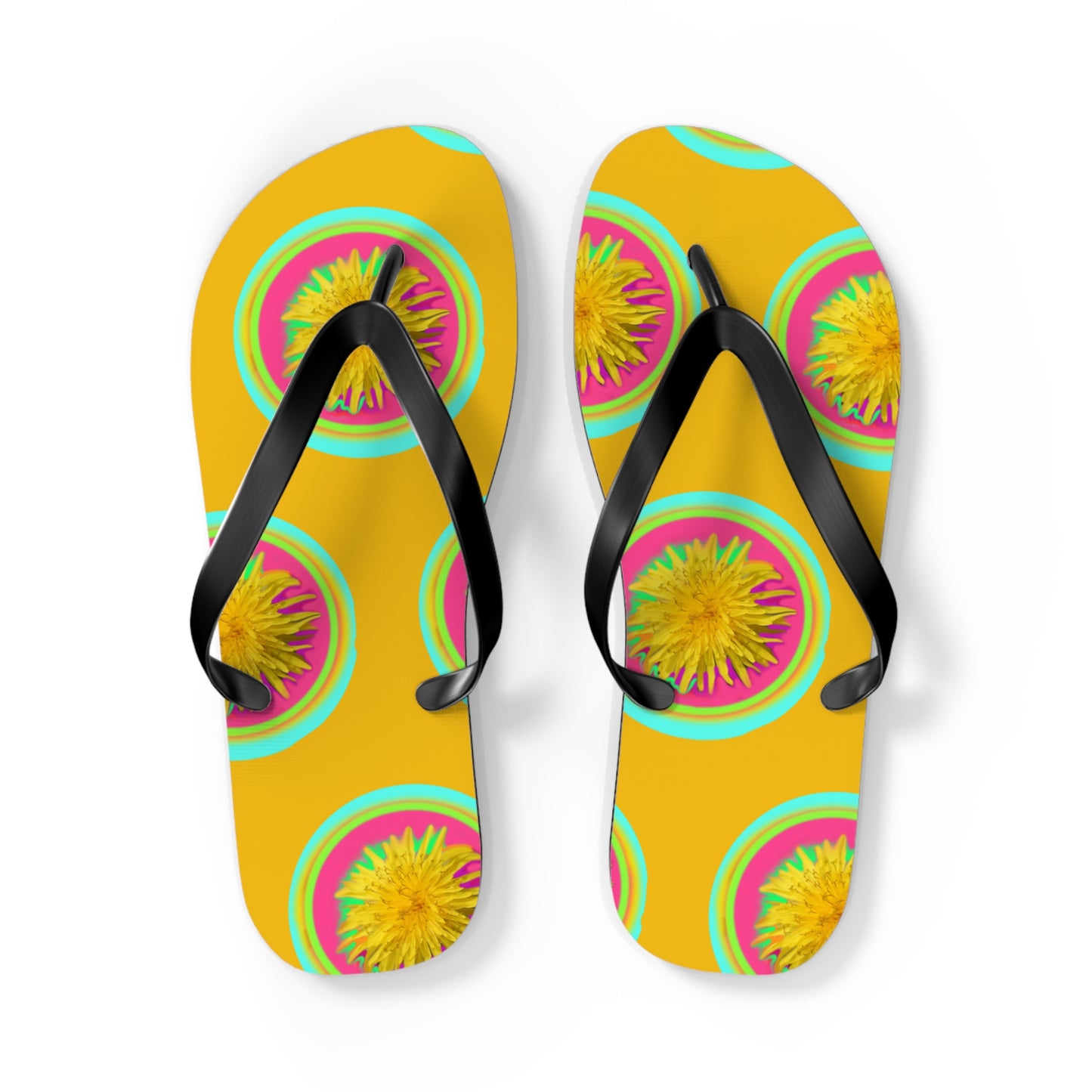Vibrant Floral Flip Flops | Fun Summer Sandals for Beach Days