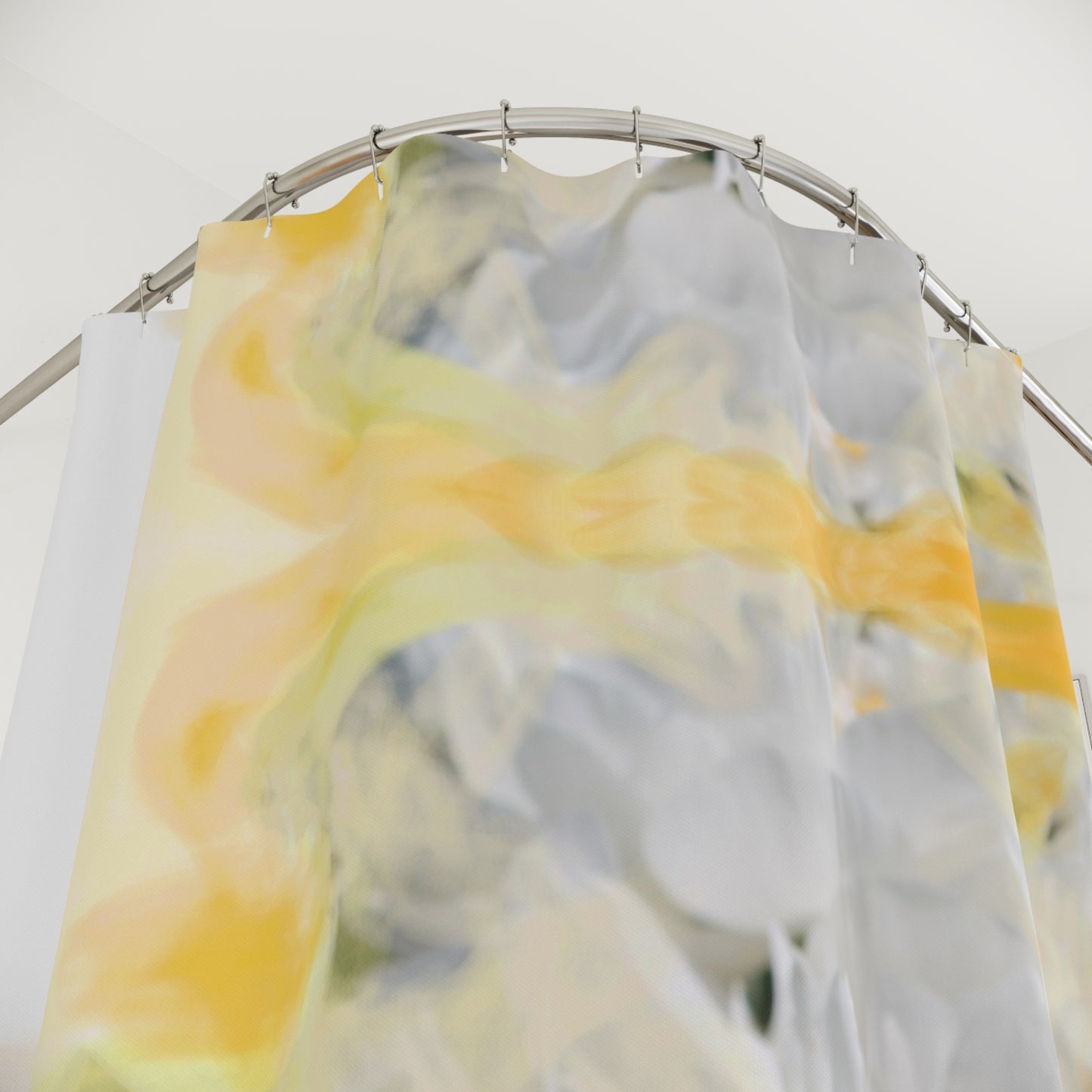 Duschvorhang „Blumeneleganz“ – Verschönern Sie Ihr Badezimmer mit künstlerischem Design
