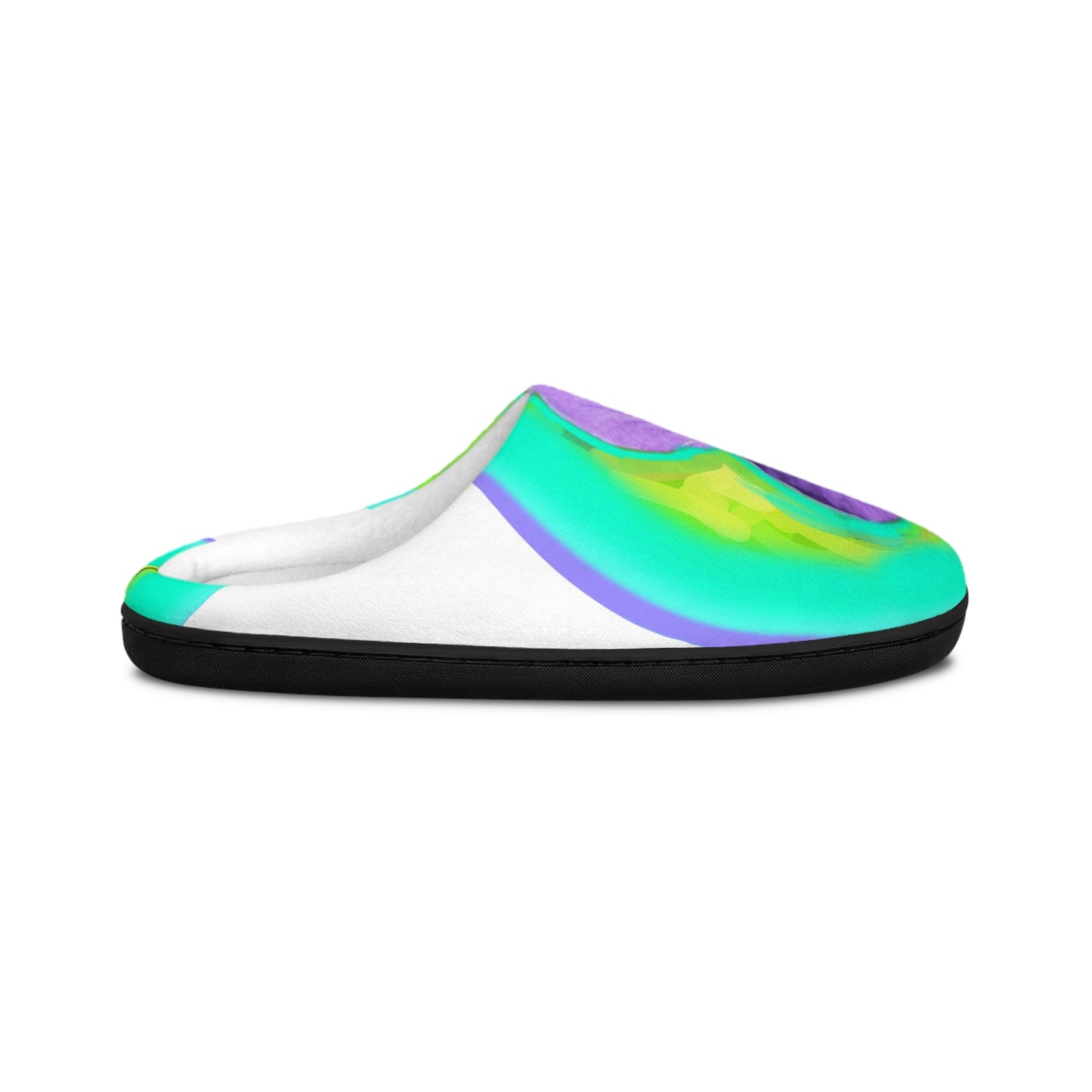 Men's Indoor Slippers with Vibrant Floral Design - Cozy Comfort for Relaxing Days