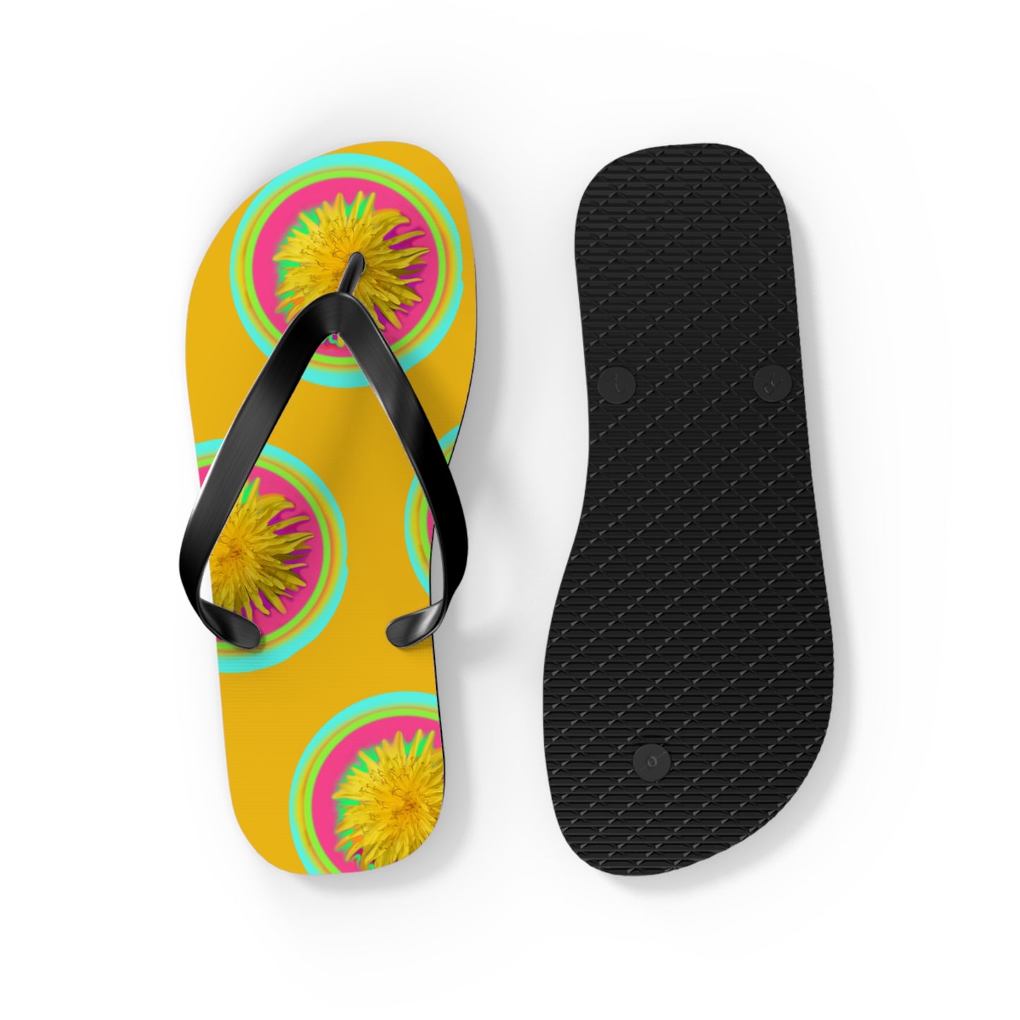 Vibrant Floral Flip Flops | Fun Summer Sandals for Beach Days