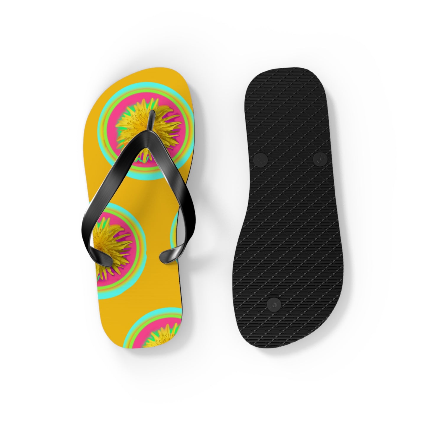 Vibrant Floral Flip Flops | Fun Summer Sandals for Beach Days