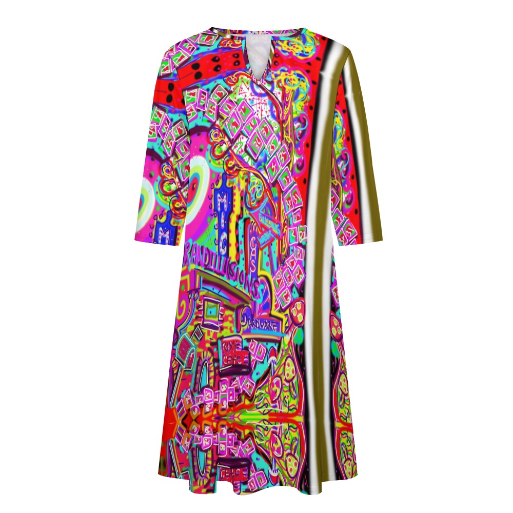 Abstraktes Kunstkleid