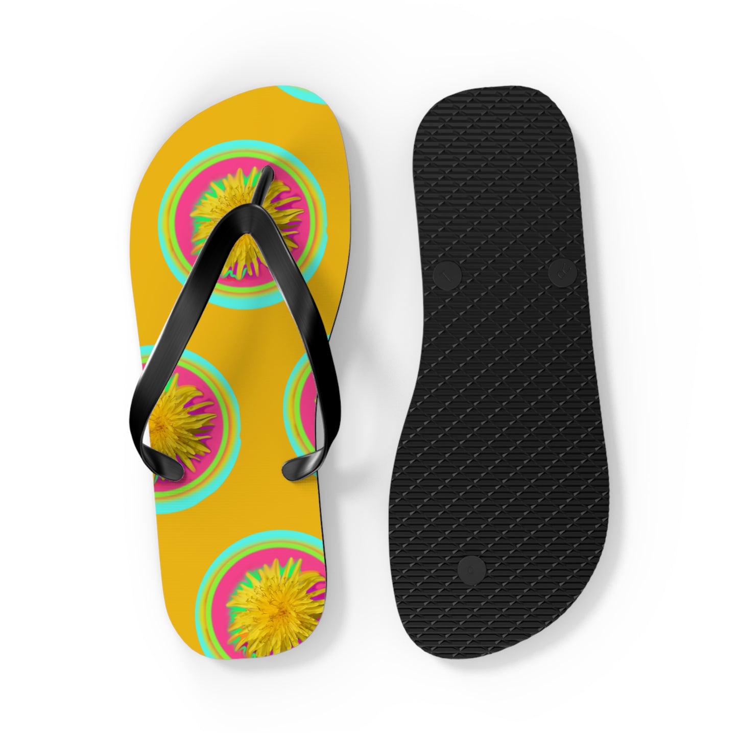 Vibrant Floral Flip Flops | Fun Summer Sandals for Beach Days