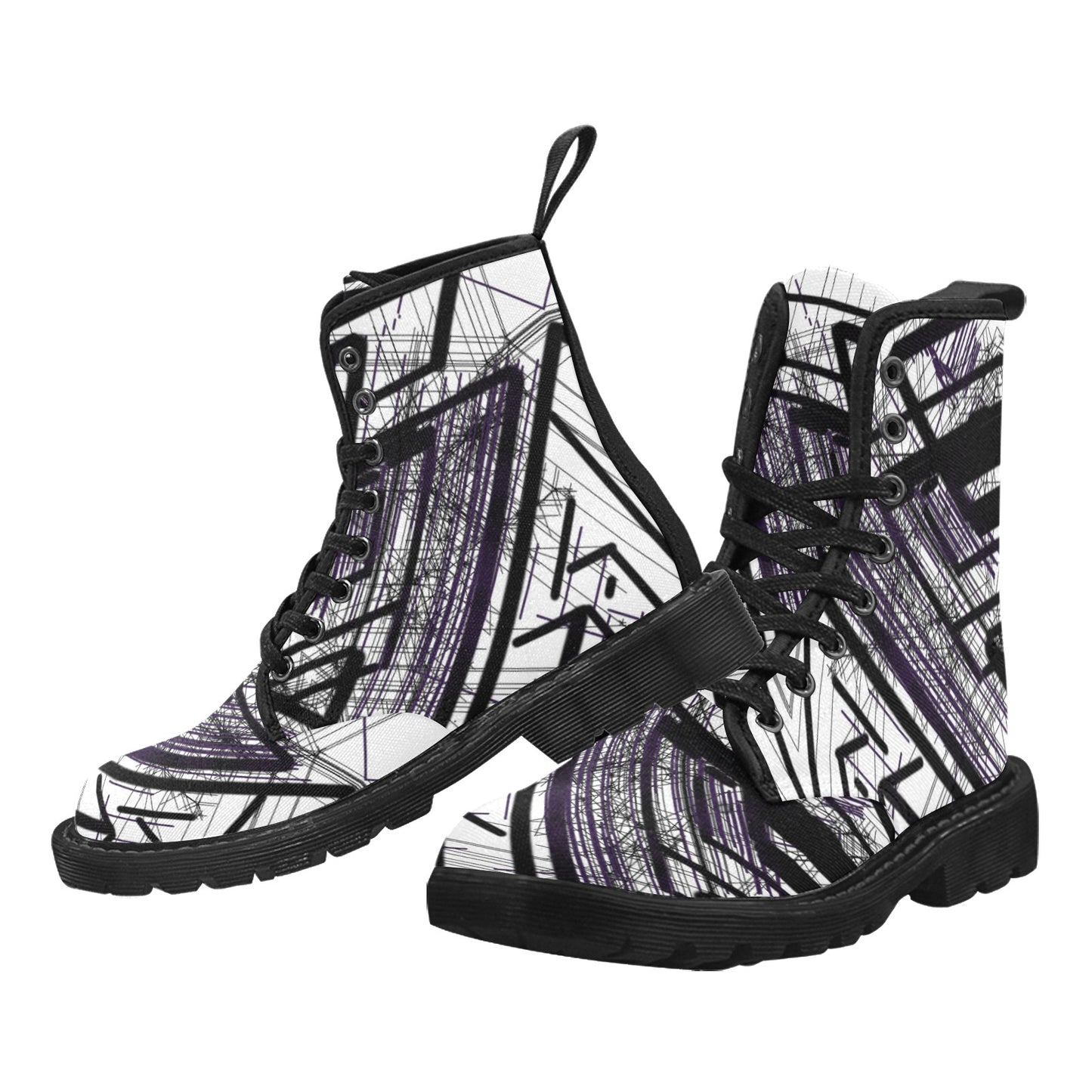Herren-Schnürstiefel aus Canvas