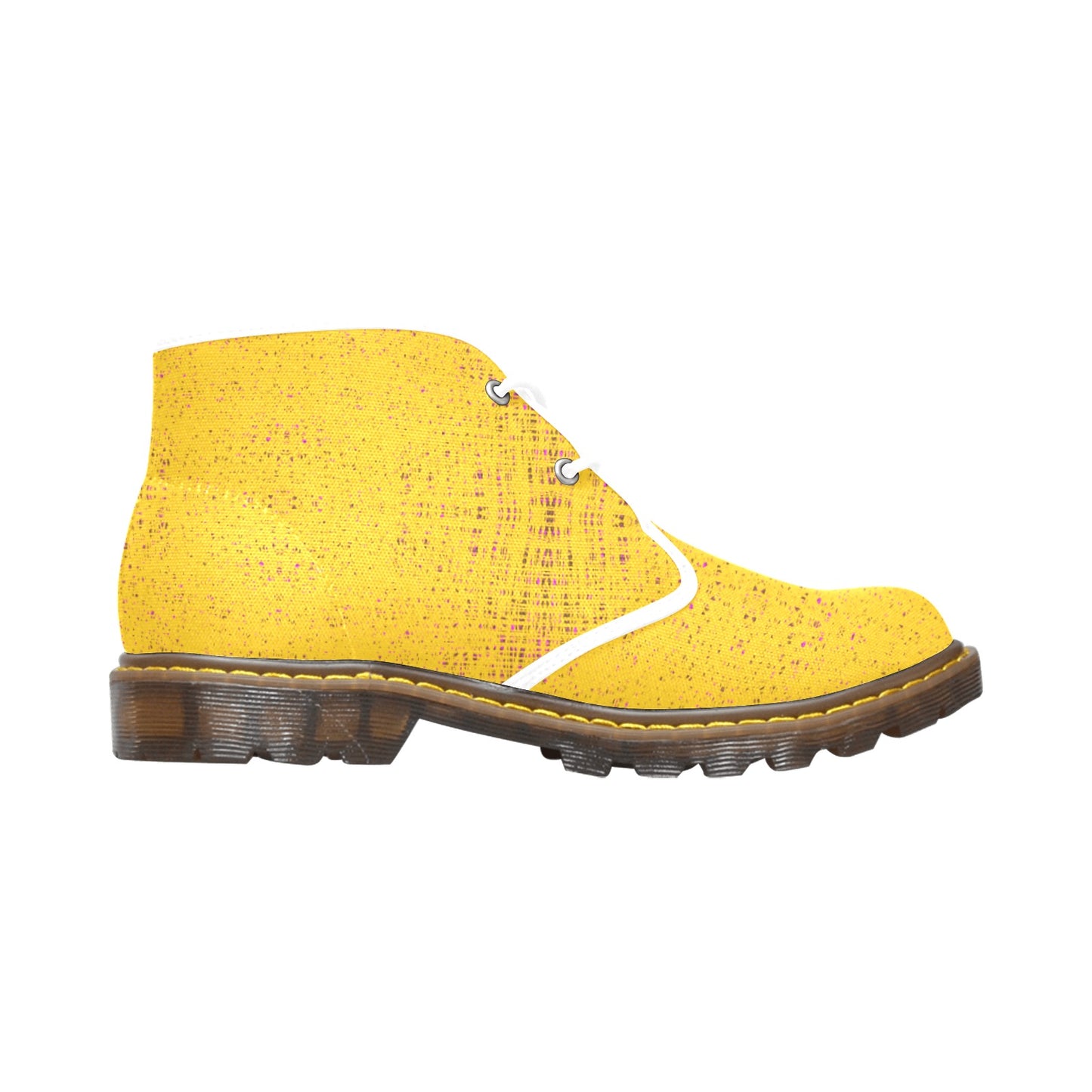 Men's Canvas Chukka Boots abstract art