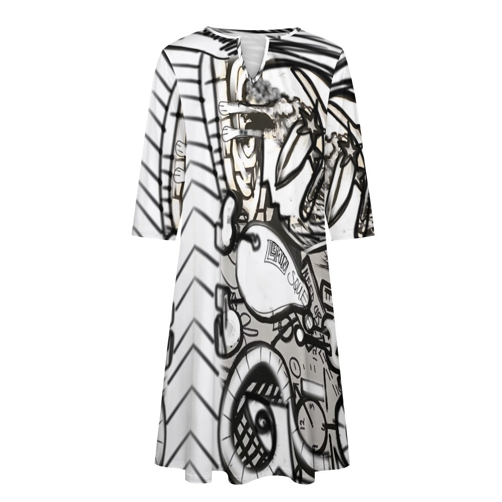 Abstraktes Kunstkleid