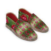 Red Tulip Floral Espadrilles II — Original Artwork | ArtistDione