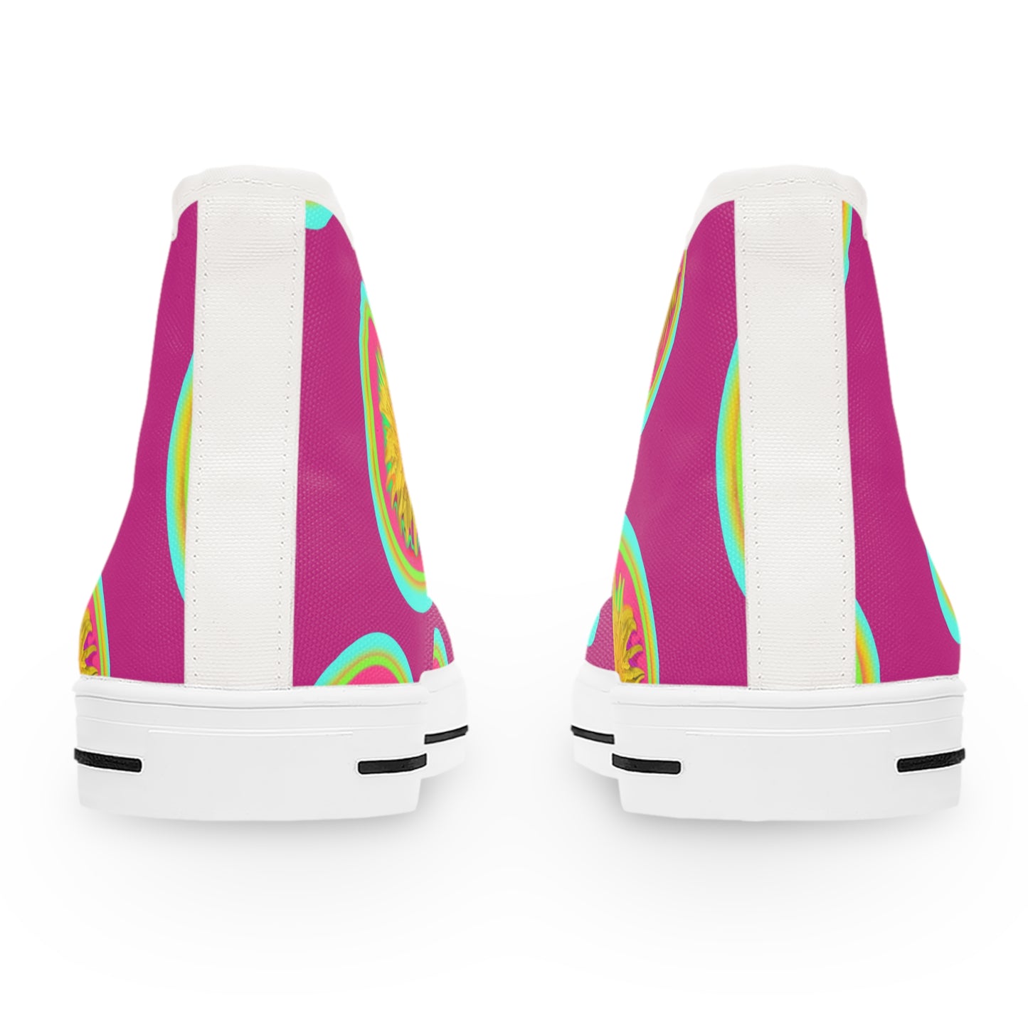 Vibrant Floral High Top Sneakers for Women