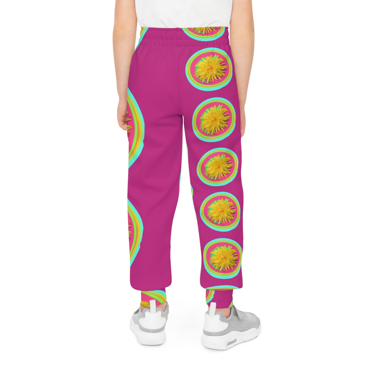 Vibrant Youth Joggers with Colorful Floral Design