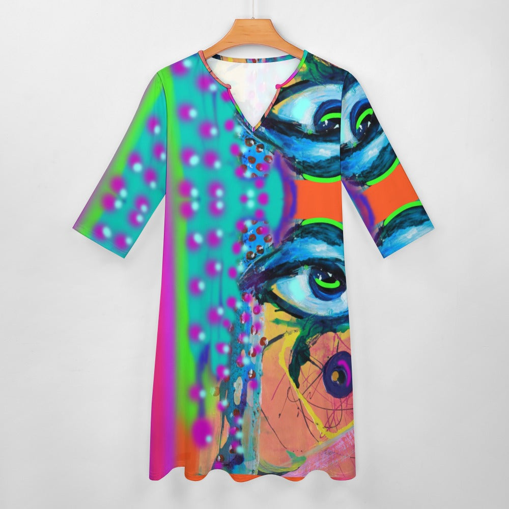 Abstraktes Kunstkleid