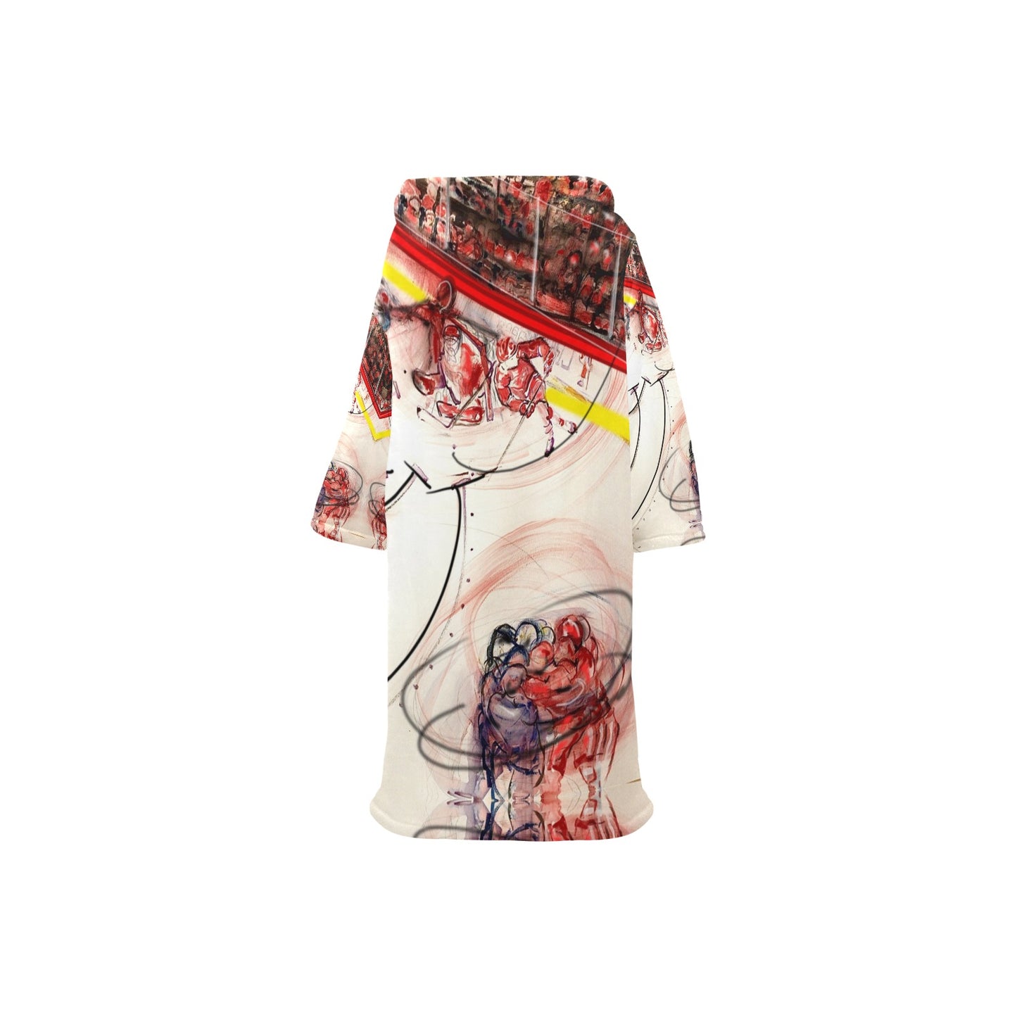 Blanket Robe with Sleeves for Kids