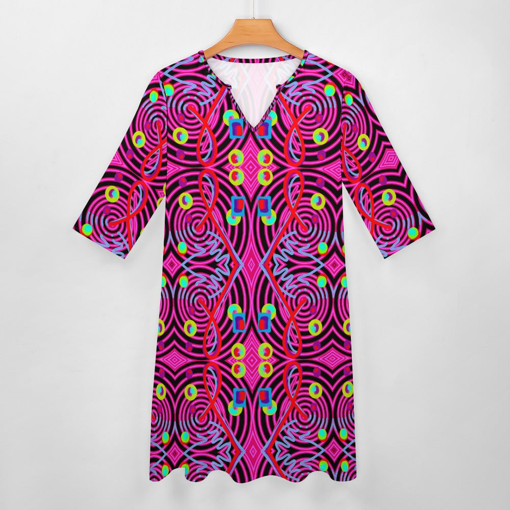 Abstraktes Kunstkleid