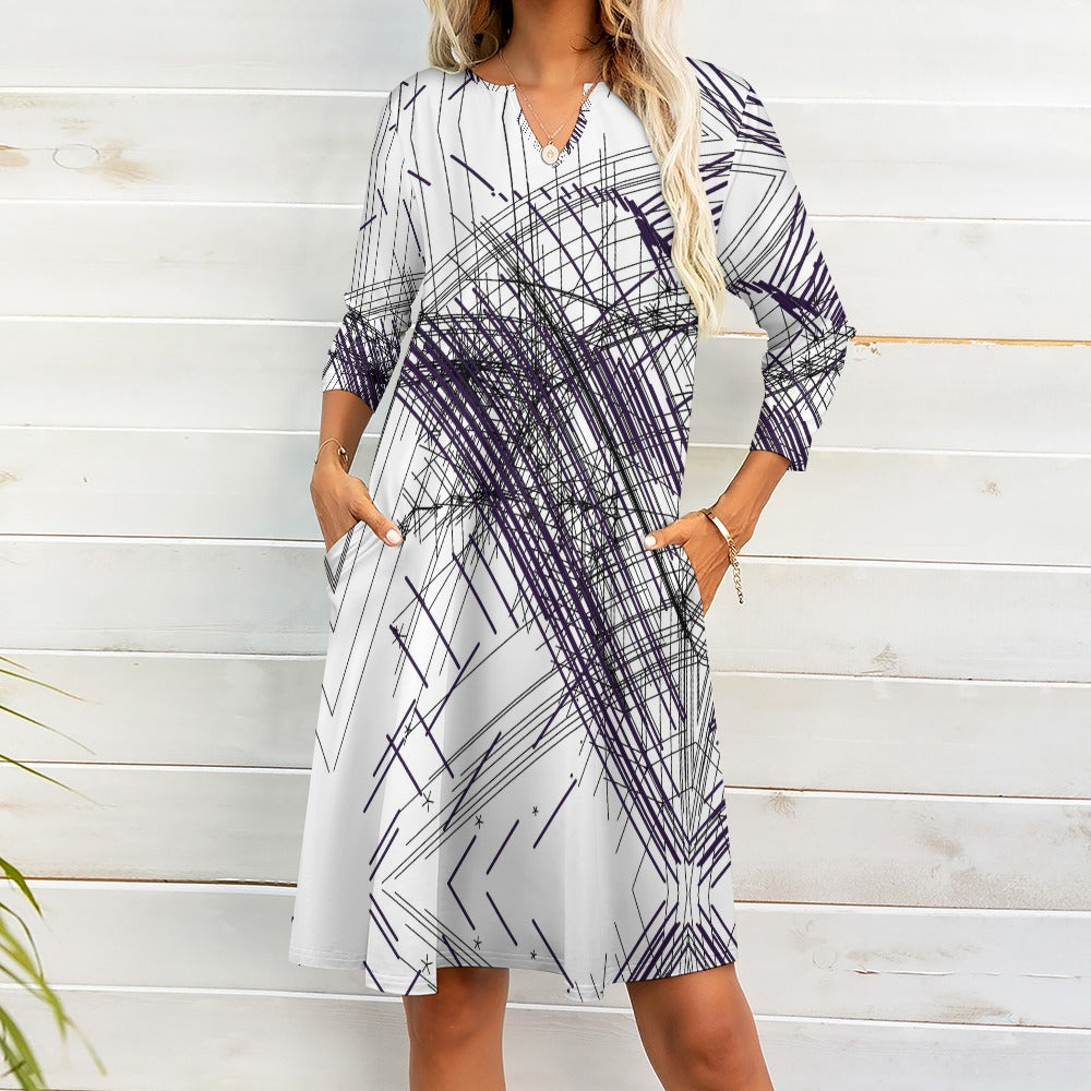 Abstraktes Kunstkleid