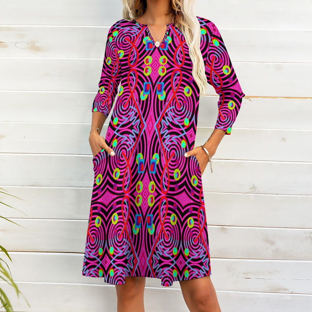 Abstraktes Kunstkleid