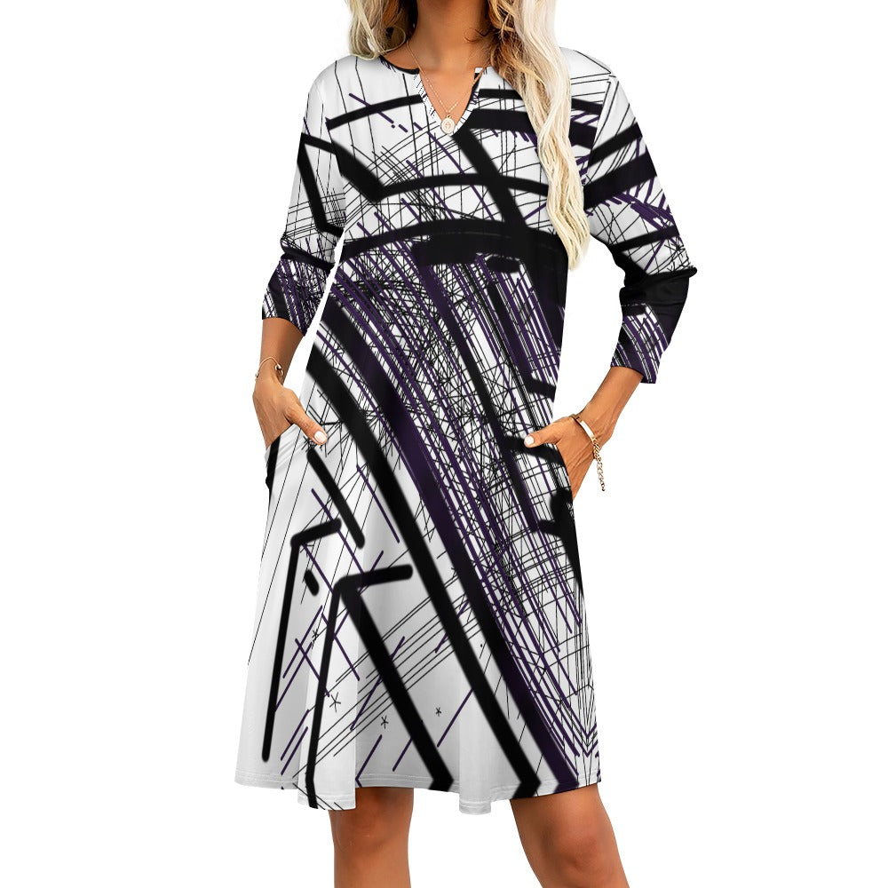 Abstraktes Kunstkleid