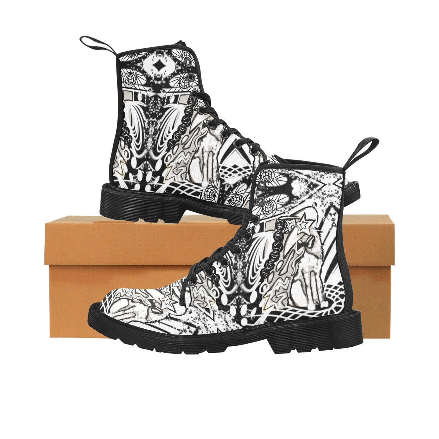 Herren-Schnürstiefel aus Canvas