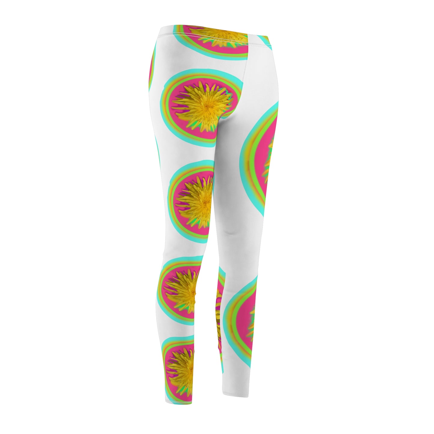 Vibrant Floral Women's Casual Leggings - Trendy Activewear for Everyday Style