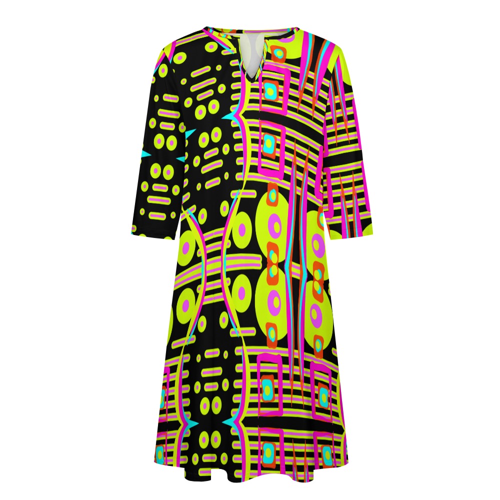 Abstraktes Kunstkleid