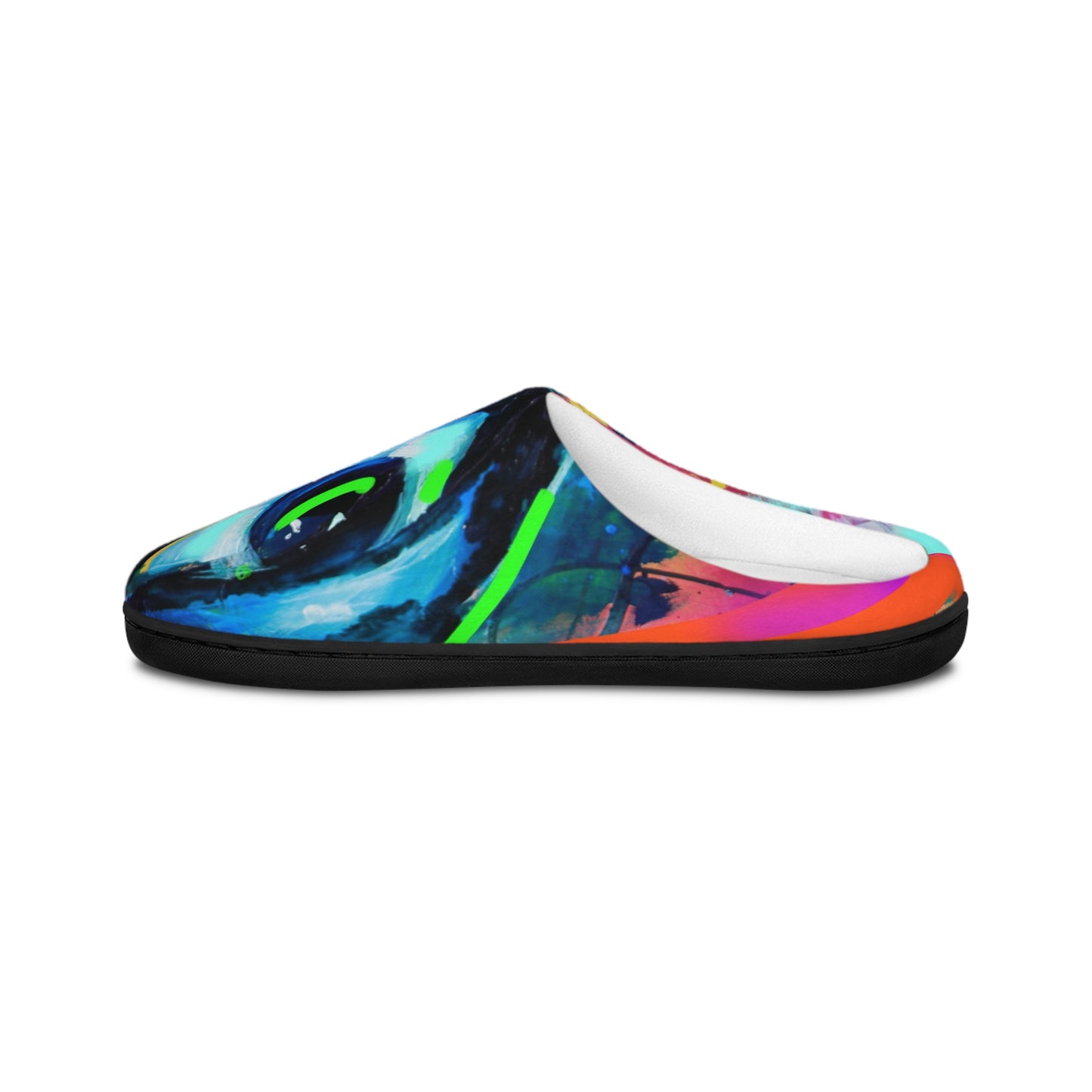 Vibrant Artistic Women's Indoor Slippers - Colorful Cozy Footwear for Relaxation