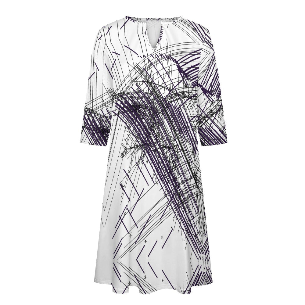 Abstraktes Kunstkleid