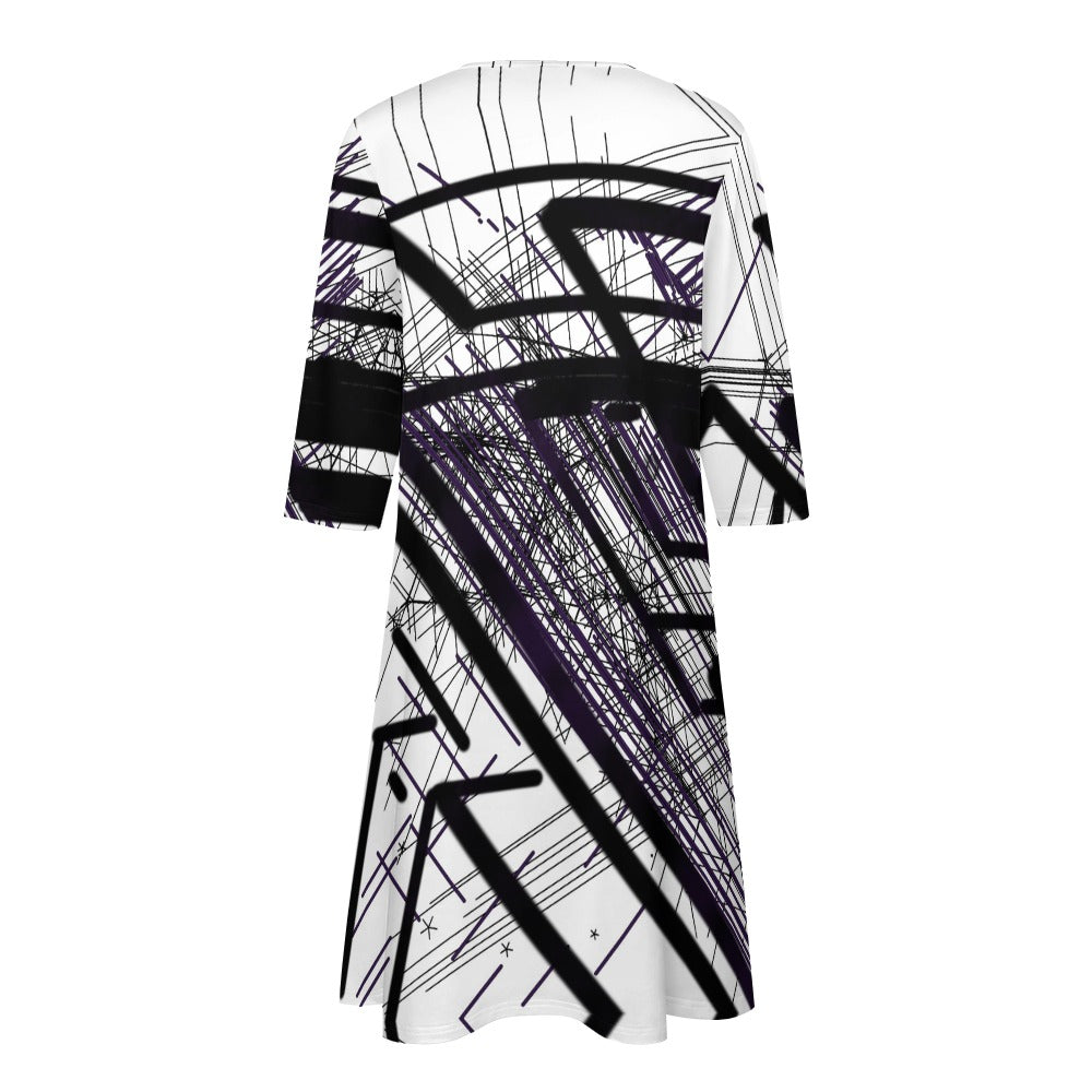 Abstraktes Kunstkleid