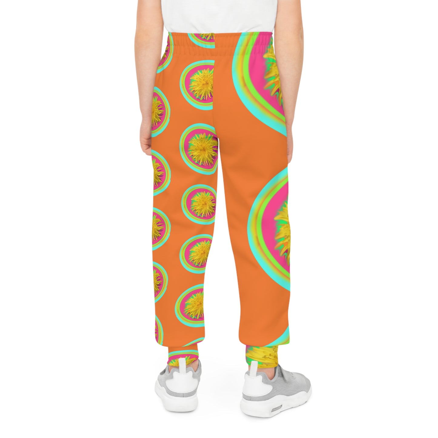 Vibrant Floral Youth Joggers - Stylish Comfort for Active Kids