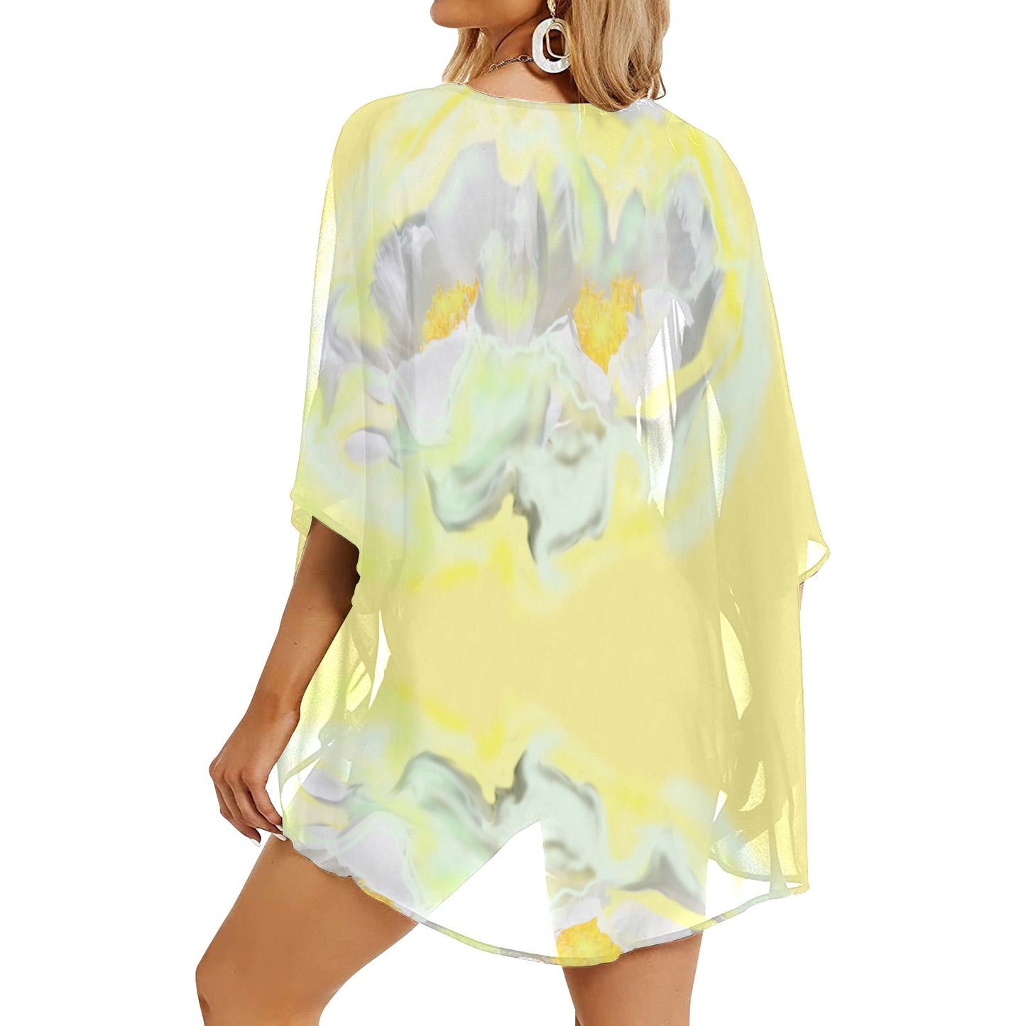 Chiffon-Überwurf im Kimono-Stil für Damen