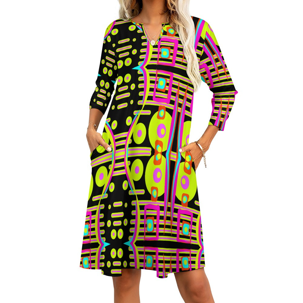 Abstraktes Kunstkleid