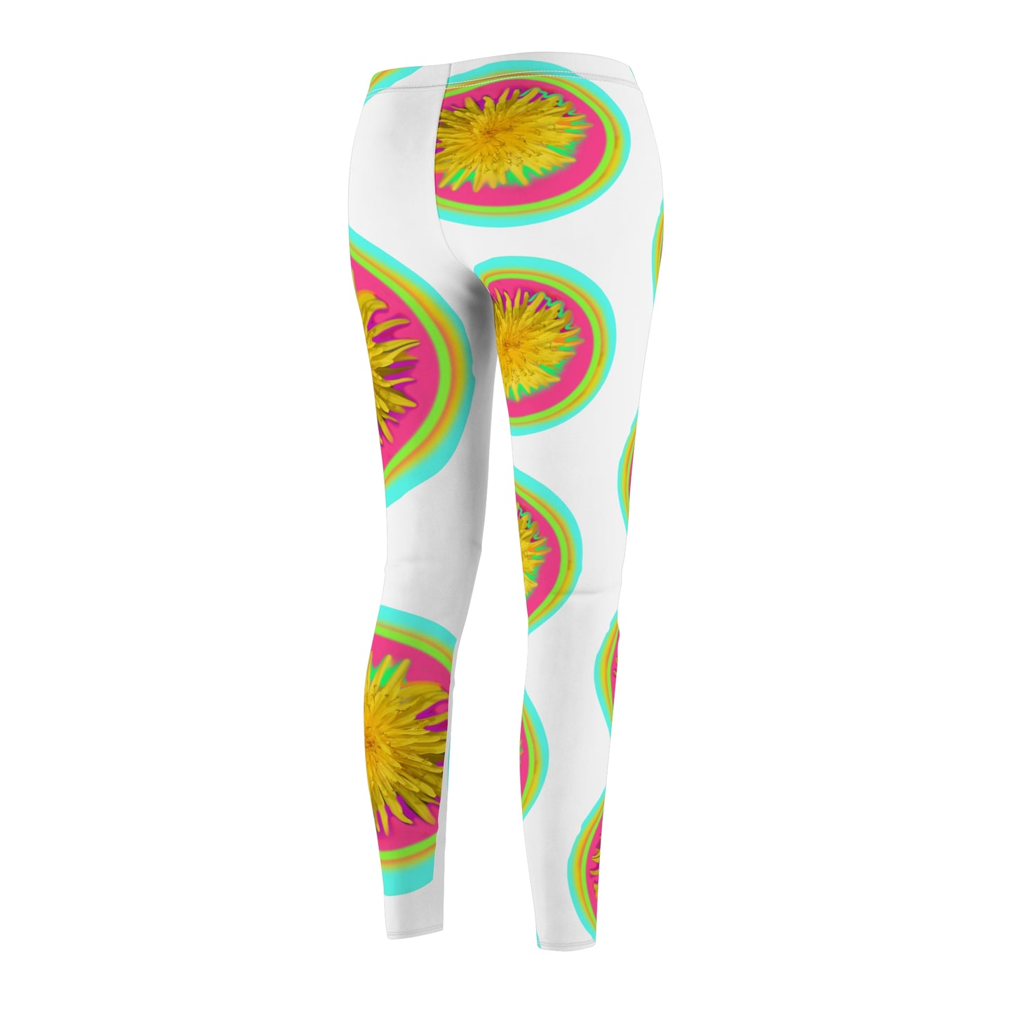Vibrant Floral Women's Casual Leggings - Trendy Activewear for Everyday Style