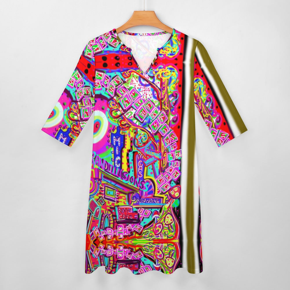 Abstraktes Kunstkleid