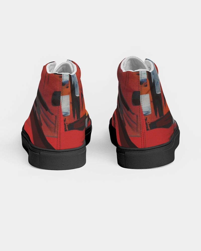 Women's Hightop Canvas Shoe - Black