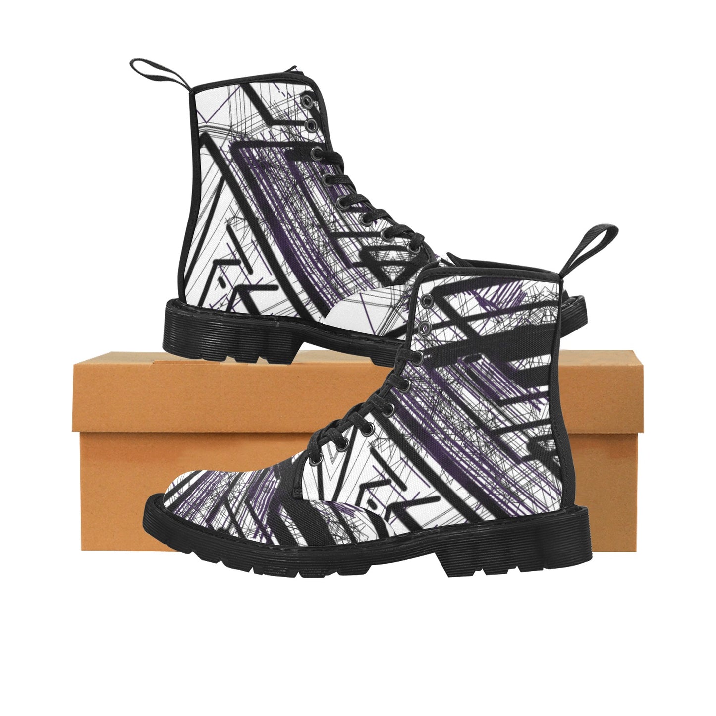 Herren-Schnürstiefel aus Canvas