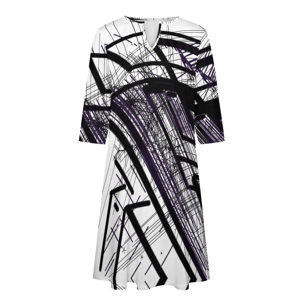 Abstraktes Kunstkleid