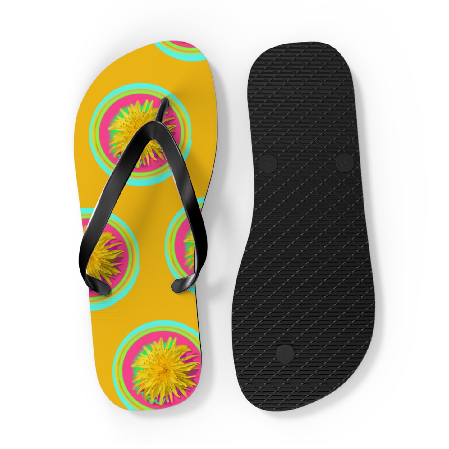 Vibrant Floral Flip Flops | Fun Summer Sandals for Beach Days