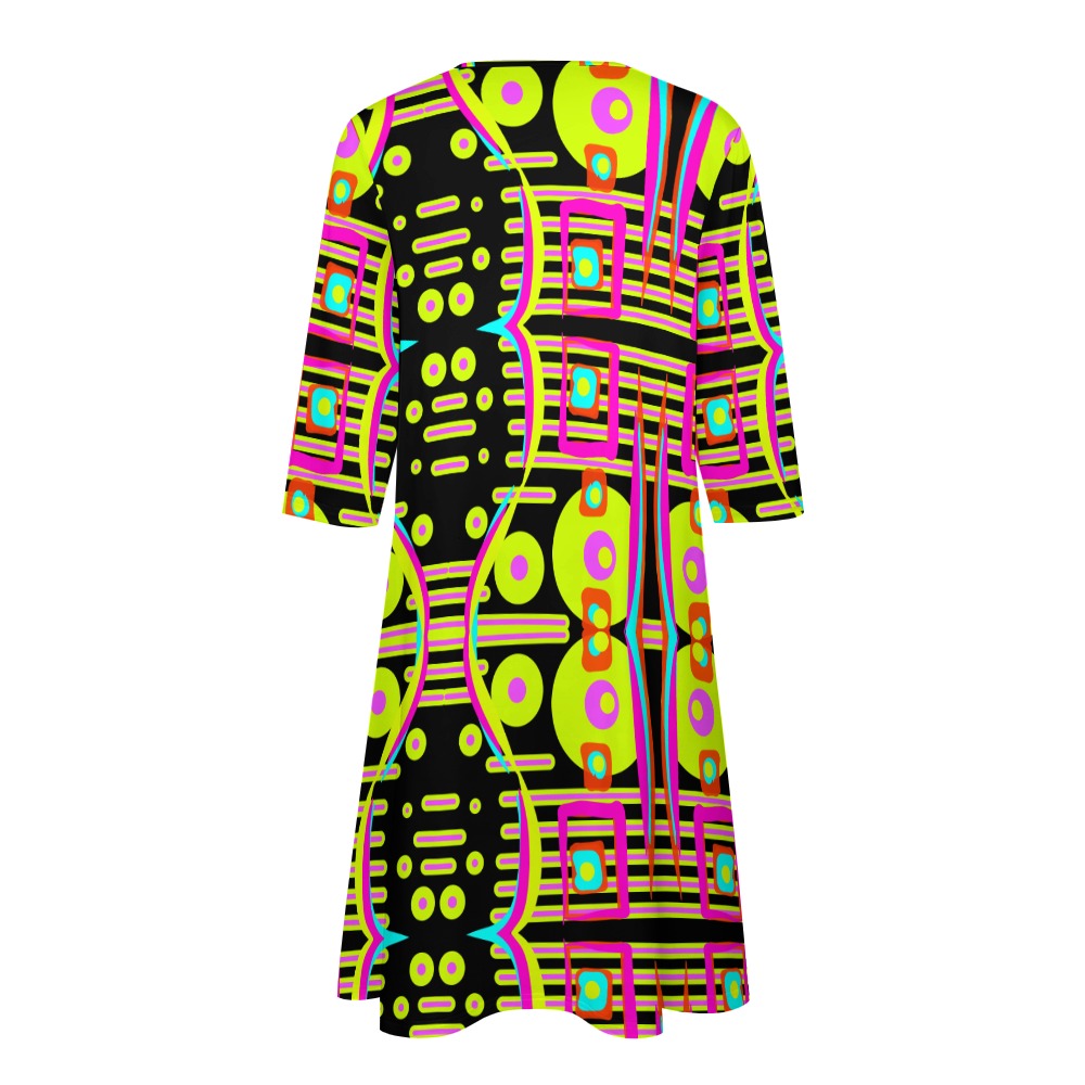 Abstraktes Kunstkleid