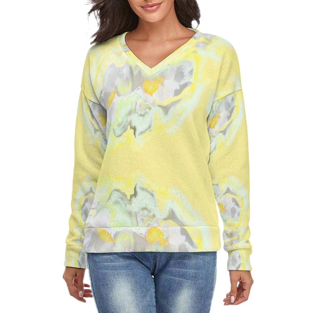 Women's V-Neck Long Sleeve Sweater