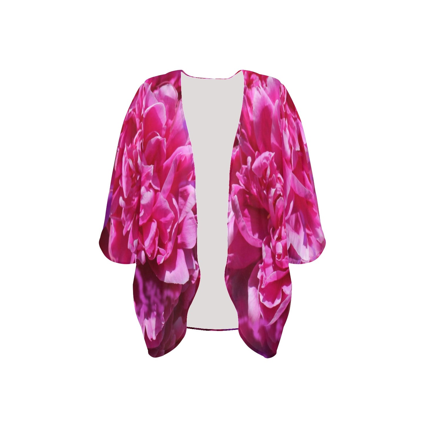 Chiffon-Überwurf im Kimono-Stil für Damen