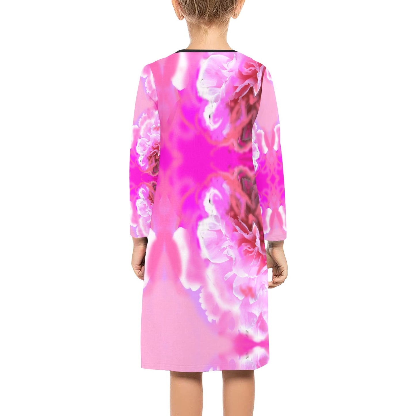 Langärmliges Kleid für Mädchen