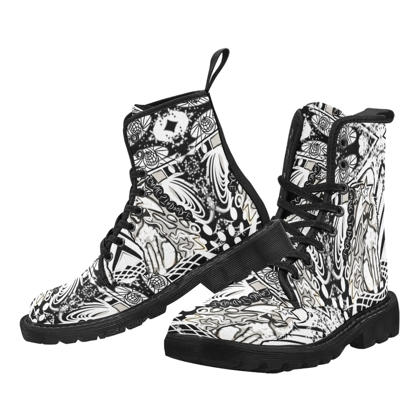 Herren-Schnürstiefel aus Canvas