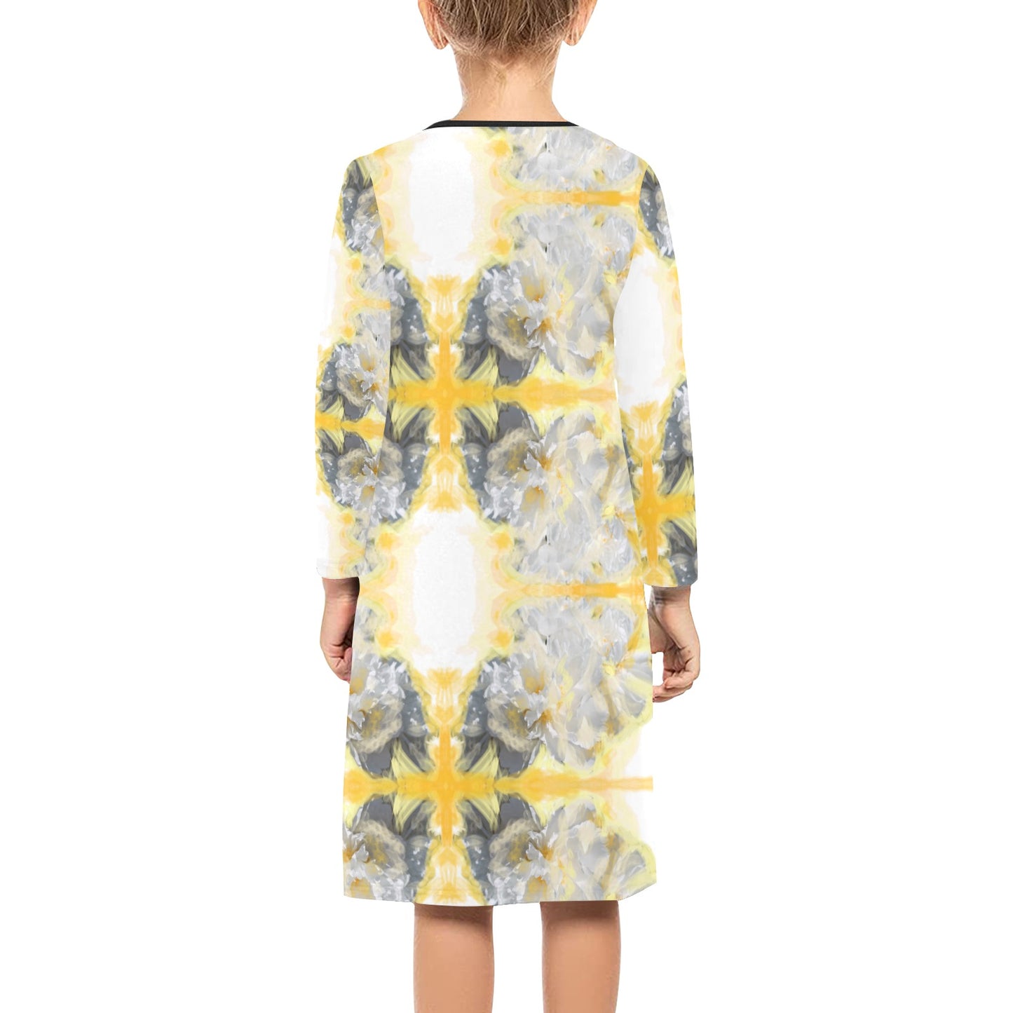 Langärmliges Kleid für Mädchen