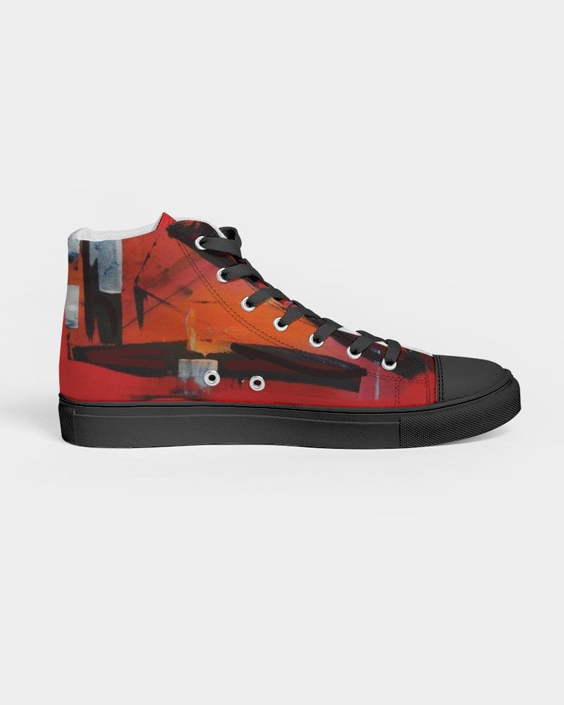 Women's Hightop Canvas Shoe - Black