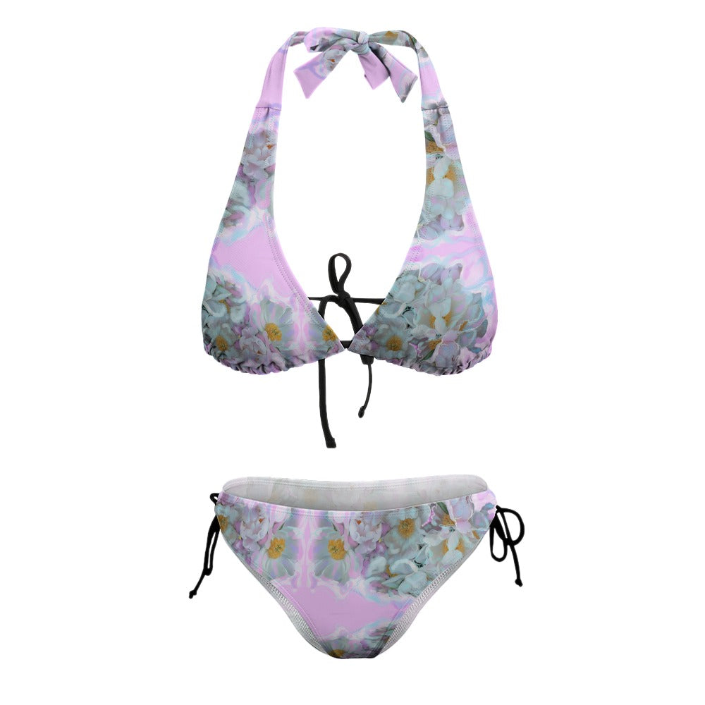 Sexy Bikini-Badeanzug mit V-Ausschnitt für Damen